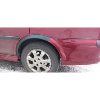 Расширители арок (4 шт, черные) Opel Vectra B 1995-2002 гг. фото 4