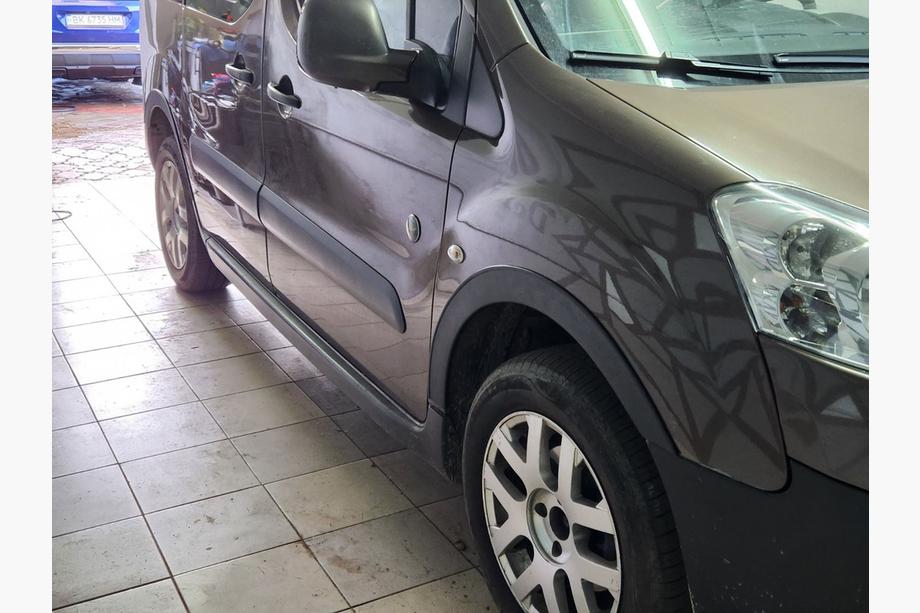 Peugeot Partner Tepee 2008-2018 гг. Расширители арок (4 шт, черные) 1 Боковая Дверь, Пластик Фото 9
