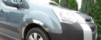Peugeot Partner Tepee 2008-2018 гг. Накладки на арки из нержавейки (4 шт) фото 9