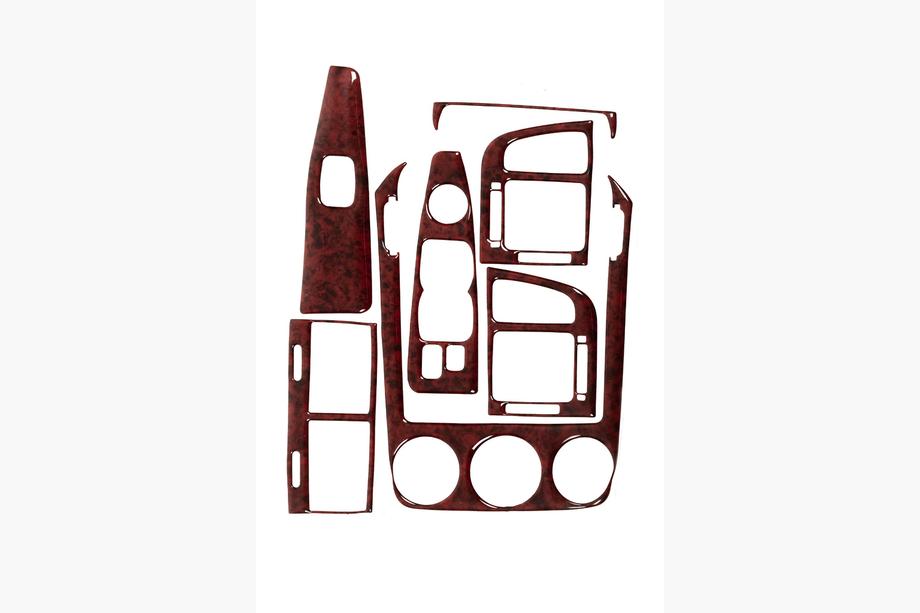 Kia Cerato 1 2004-2009 гг. Накладки на панель приборов 2004-2006 (HB) Алюминий Image