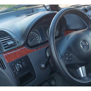 Накладки на панель приборов (Meric, полосы) Mercedes Vito W639 2004-2014 гг. фото 2