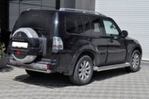 Mitsubishi Pajero Wagon III 1999-2006 гг. Задняя дуга AK002 (нерж. сталь) фото 2