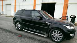 Range Rover Sport 2014-2022 гг. Рейлинги Skyport (Черные) фото 9