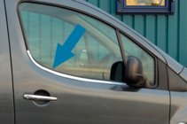 Citroen Berlingo 2008-2018 гг. Окантовка окон из нержавеющей стали фото 1