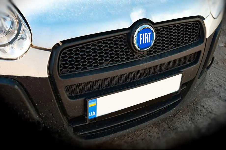 Fiat Эмблема (синяя, самоклеящаяся) Фото 3