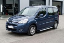 Citroen Berlingo 2008-2018 гг. Боковые Подножки Allmond Grey (2 шт., Алюминий) фото 1