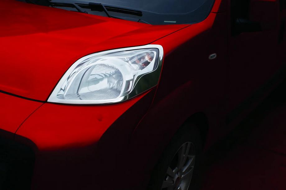 Citroen Nemo 2007-2017 гг. Накладки на Фары Хром (2 шт., Нержавеющая Сталь) Carmos - Турецкая Нержавеющая Сталь Image