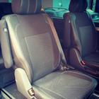 Volkswagen T5 Caravelle 2004-2010 гг. Авточехлы (Эко-кожа и Ткань, Premium) фото 6