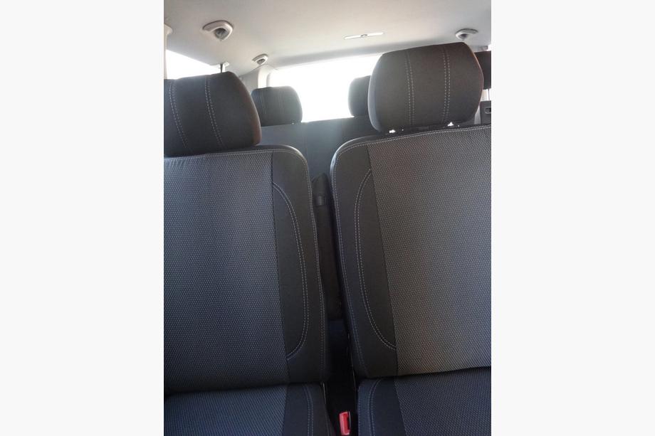 Volkswagen T5 Caravelle 2004-2010 гг. Авточехлы (Эко-кожа и Ткань, Premium) Полный салон и передние сиденья (1+1) Фото 13