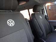 Volkswagen T5 2010-2015 гг. Авточехлы (Эко-кожа↗Ткань, Premium) фото 9