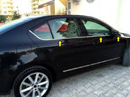 Skoda Octavia III A7 2013-2019 гг. Окантовка Окон (6 шт, Нержавейка) фото 3