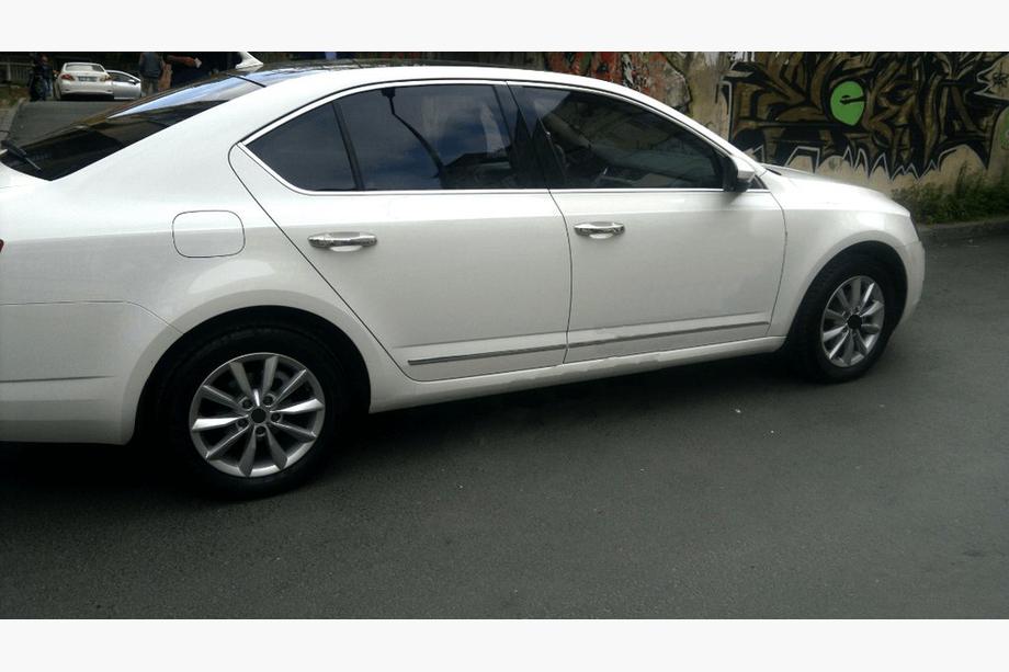 Skoda Octavia III A7 2013-2019 гг. Полный комплект окантовки окон нержавейка (10 шт.) Фото 3