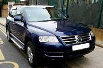 Volkswagen Touareg 2002–2010 гг. Боковые Подножки Allmond Grey (2 шт., Алюминий) фото 2