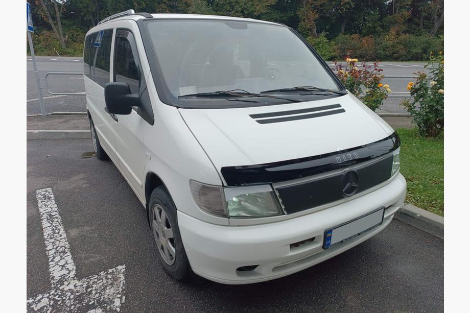 Mercedes Vito W638 1996-2003 гг. Зимняя накладка на решетку радиатора глянцевая Фото 4