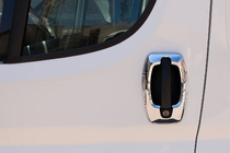 Fiat Ducato 2006-2025 гг. Хромированные Накладки на Ручки (Нержавейка) Накладки на ручки и окантовку (8 частей) фото 2