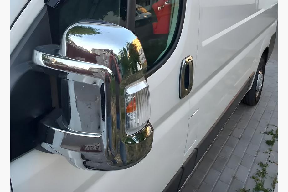 Fiat Ducato 2006-2025 гг. Накладки на Зеркала (2 шт, Пластик) Image