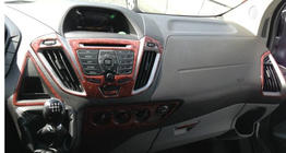 Ford Custom 2013-2022 гг. Накладки на Панель Приборов Карбон фото 4