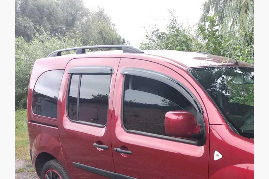 Renault Kangoo 2008–2020 гг. Рейлинги Skyport (черные) Макси база Image