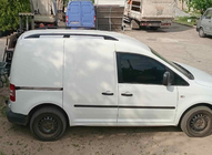 Volkswagen Caddy 2010-2015 гг. Рейлинги Skyport BLACK Стандартная база фото 6