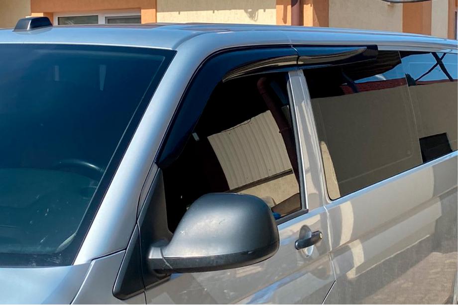 Volkswagen T5 2010-2015 гг. Ветровики на окна (4 шт., Sunplex Sport) Фото 15