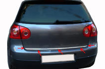 Volkswagen Golf 5 2003-2009 гг. Накладка на багажник нержавейка фото 2