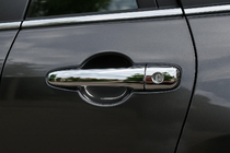 Mazda CX-7 2006-2012 гг. Хромированные накладки на ручки V2 (4 шт, нержавейка) фото 3