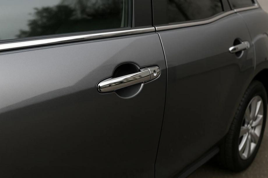 Mazda CX-7 2006-2012 гг. Хромированные накладки на ручки V2 (4 шт, нержавейка) Image