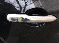 Renault Scenic/Grand 2009-2016 гг. Хромированные Накладки на Ручки (4 шт., Нержавейка) 4 Двери, Carmos - Турецкая Сталь фото 1