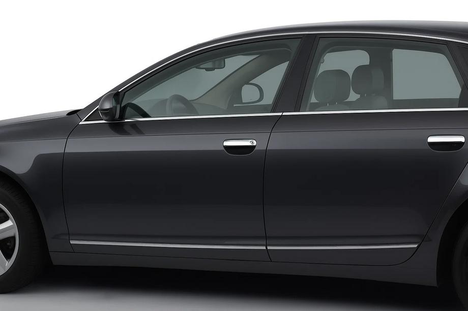 Audi A6 C6 2004-2011 гг. Хромированные Накладки на Ручки Дверей (4 шт, Нержавейка) Image