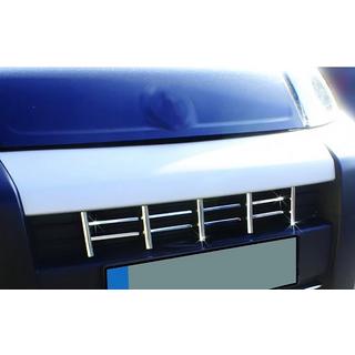 Накладка на решетку радиатора (13 шт., нержавейка) Peugeot Bipper 2008-2017 гг. фото 3