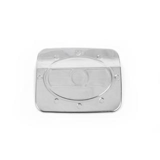 Накладка на лючок бензобака Carmos нержавейка Hyundai Accent 2006-2010 гг. фото 2