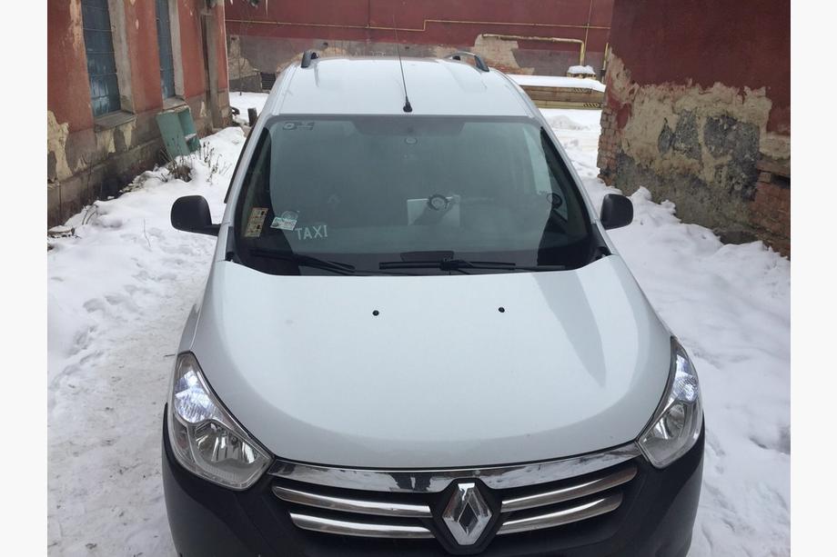 Renault Dokker 2013-2022 гг. Хромированные Рейлинги Фото 3