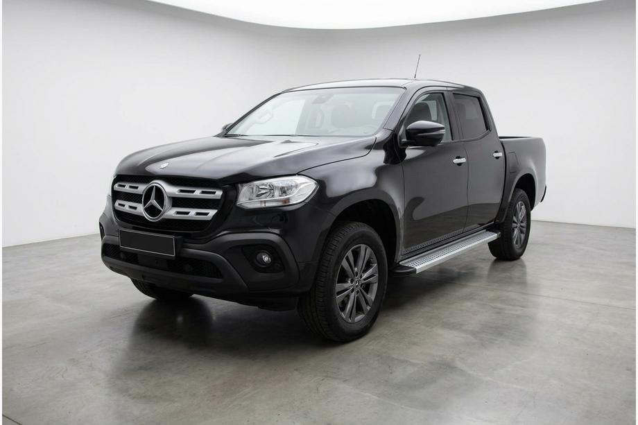 Mercedes X class 2017-2020 гг. Боковые Подножки Maya V2 (2 шт., Алюминий) Image