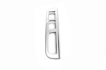 Skoda Octavia II A5 2006-2010 гг. Окантовка кнопки стеклоподъемника (нержавейка) фото 1