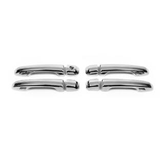 Накладки на ручки 2015↗ (4 шт, нержавейка) Toyota Land Cruiser 200 2007-2021 гг. фото 1