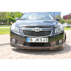 Chevrolet Cruze 2009–2015 гг. Накладка на передний бампер HB (Meliset, под покраску) фото 2