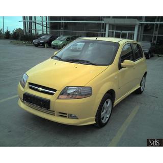 Накладка на передний бампер (под покраску) Chevrolet Aveo T200 2002-2008 гг. фото 2