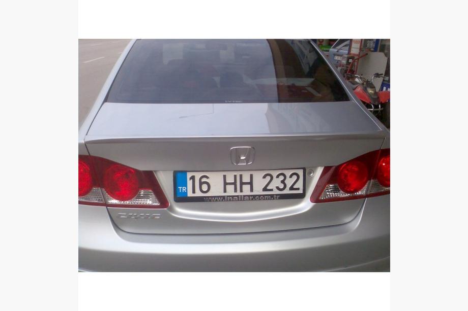 Honda Civic Sedan VIII 2006-2011 гг. Спойлер Inche (под покраску) Image