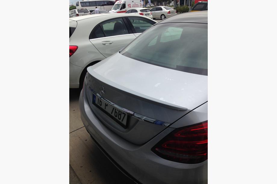 Mercedes C-class W205 2014-2021 гг. Спойлер Meliset (под покраску) Image