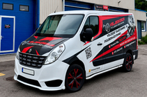 Renault Master 2011-2023 гг. Передний бампер AMG (накладка, под покраску) фото 1