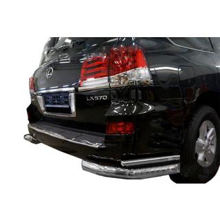 Задние двойные угловые дуги (нерж) Lexus LX570/450d 2008-2022 гг.