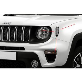 Хром накладки на повторители поворота (2 шт нерж) Jeep Renegade 2014- гг. фото 1