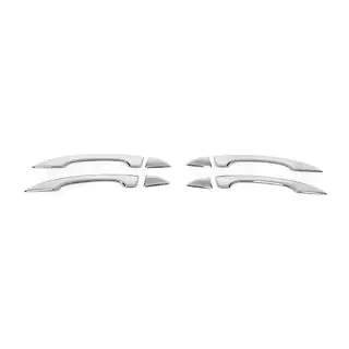 Накладки на ручки OmsaLine (4 шт, Нержавеющая сталь) Renault Megane IV 2016-2025 гг. фото 3