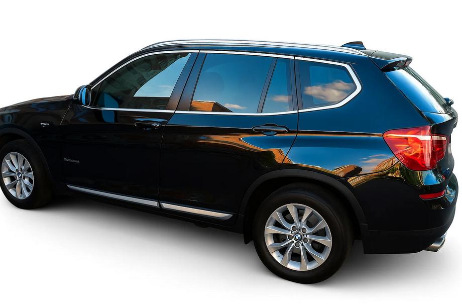 BMW X1 E84 2009-2015 гг. Полный комплект хромированных окантовок окон нержавейка 12 шт. Image