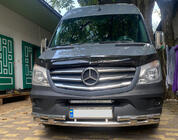 Mercedes Sprinter W906 2006–2018 гг. Передняя нижняя дуга Shark (нержавейка) 2006-2013 фото 1