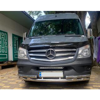 Передняя нижняя дуга Shark (нержавейка) Mercedes Sprinter W906 2006–2018 гг. фото 1