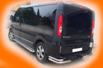 Opel Vivaro 2001–2015 гг. Задние уголки AK003-двойные (нерж) фото 2