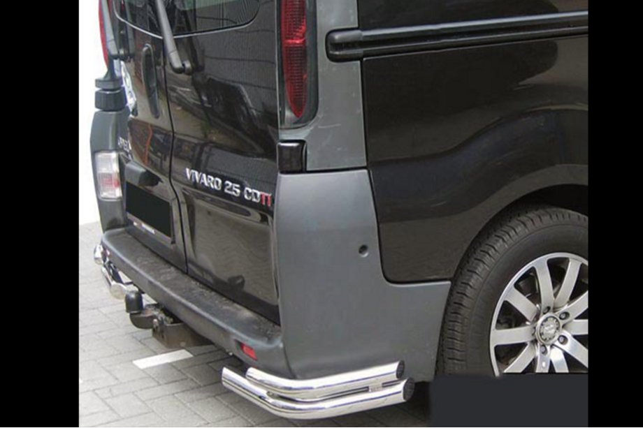 Opel Vivaro 2001–2015 гг. Задние уголки AK003-двойные (нерж) Image