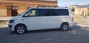 Volkswagen T6 2015-2024 гг. Передняя защита ST008 (нержавейка) фото 2