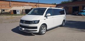 Volkswagen T6 2015-2024 гг. Передняя защита ST008 (нержавейка) фото 5
